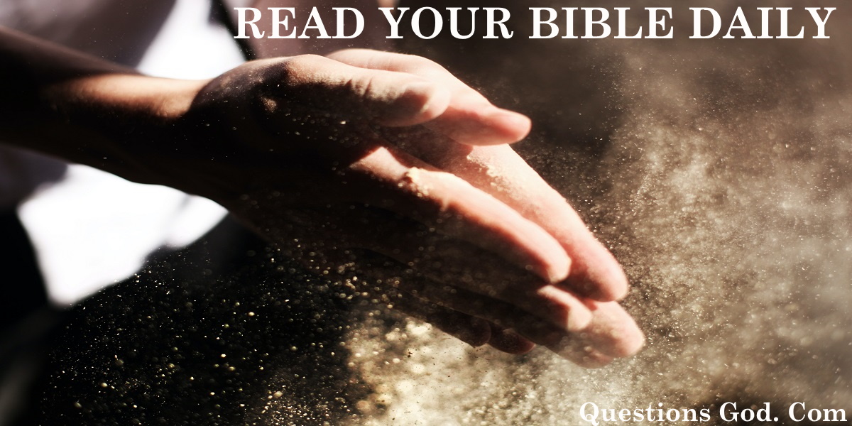 Do not let the dust collect on your Bible.