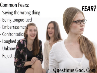 Fear in sharing the Gospel.