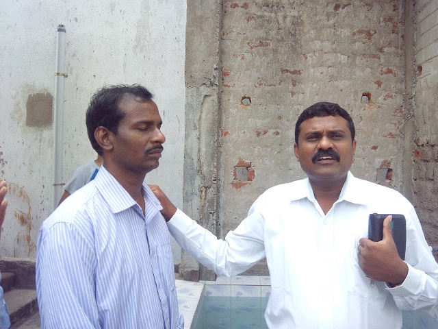 Tamil being Water Baptised