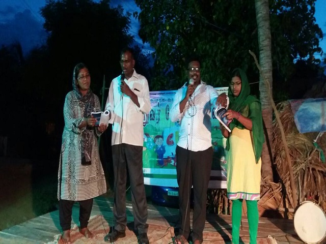 Tamil sharing the Gospel message.